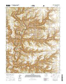 Beaver Canyon New Mexico Current topographic map, 1:24000 scale, 7.5 X 7.5 Minute, Year 2017