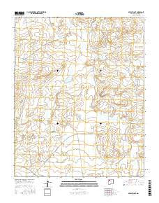 Becenti Lake New Mexico Current topographic map, 1:24000 scale, 7.5 X 7.5 Minute, Year 2017