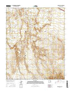 Bedford Hill New Mexico Current topographic map, 1:24000 scale, 7.5 X 7.5 Minute, Year 2017