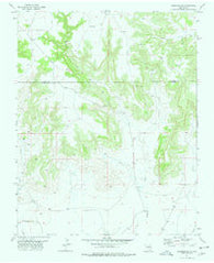 Beenham SW New Mexico Historical topographic map, 1:24000 scale, 7.5 X 7.5 Minute, Year 1977