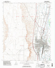 Belen New Mexico Historical topographic map, 1:24000 scale, 7.5 X 7.5 Minute, Year 1991