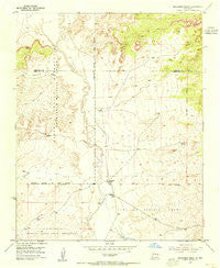 Benavidez Ranch New Mexico Historical topographic map, 1:24000 scale, 7.5 X 7.5 Minute, Year 1954