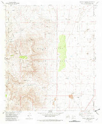 Bennett Mountain New Mexico Historical topographic map, 1:24000 scale, 7.5 X 7.5 Minute, Year 1981