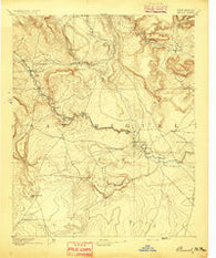 Bernal New Mexico Historical topographic map, 1:125000 scale, 30 X 30 Minute, Year 1894