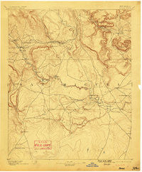 Bernal New Mexico Historical topographic map, 1:125000 scale, 30 X 30 Minute, Year 1894