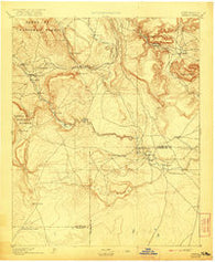 Bernal New Mexico Historical topographic map, 1:125000 scale, 30 X 30 Minute, Year 1894