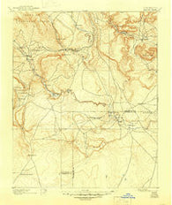 Bernal New Mexico Historical topographic map, 1:125000 scale, 30 X 30 Minute, Year 1894