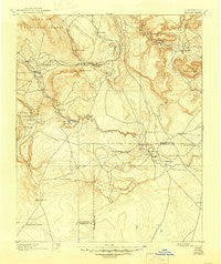 Bernal New Mexico Historical topographic map, 1:125000 scale, 30 X 30 Minute, Year 1894