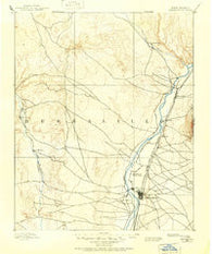 Bernalillo New Mexico Historical topographic map, 1:125000 scale, 30 X 30 Minute, Year 1888