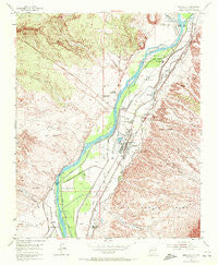 Bernalillo New Mexico Historical topographic map, 1:24000 scale, 7.5 X 7.5 Minute, Year 1954