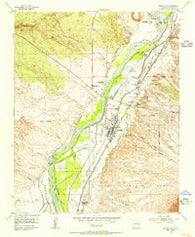Bernalillo New Mexico Historical topographic map, 1:24000 scale, 7.5 X 7.5 Minute, Year 1954