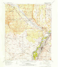 Bernalillo New Mexico Historical topographic map, 1:62500 scale, 15 X 15 Minute, Year 1954