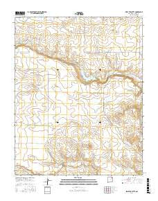 Bible Top Butte New Mexico Current topographic map, 1:24000 scale, 7.5 X 7.5 Minute, Year 2017