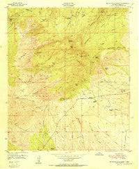 Big Burro Mountains New Mexico Historical topographic map, 1:24000 scale, 7.5 X 7.5 Minute, Year 1951