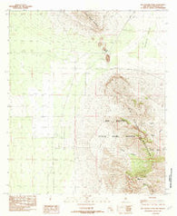 Big Hatchet Peak New Mexico Historical topographic map, 1:24000 scale, 7.5 X 7.5 Minute, Year 1982