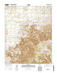 Big Rock Hill New Mexico Current topographic map, 1:24000 scale, 7.5 X 7.5 Minute, Year 2013