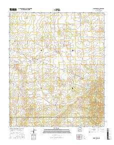Bigbee Draw New Mexico Current topographic map, 1:24000 scale, 7.5 X 7.5 Minute, Year 2017