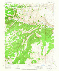 Bighorn Peak New Mexico Historical topographic map, 1:24000 scale, 7.5 X 7.5 Minute, Year 1963