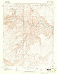 Bighorn Peak New Mexico Historical topographic map, 1:24000 scale, 7.5 X 7.5 Minute, Year 1963