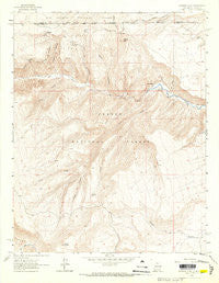Bighorn Peak New Mexico Historical topographic map, 1:24000 scale, 7.5 X 7.5 Minute, Year 1963
