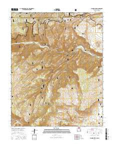 Bighorn Peak New Mexico Current topographic map, 1:24000 scale, 7.5 X 7.5 Minute, Year 2017