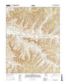 Billy Rice Canyon New Mexico Current topographic map, 1:24000 scale, 7.5 X 7.5 Minute, Year 2017