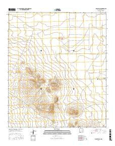 Bisbee Hills New Mexico Current topographic map, 1:24000 scale, 7.5 X 7.5 Minute, Year 2017