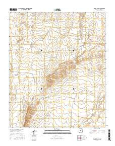 Bishop Ranch New Mexico Current topographic map, 1:24000 scale, 7.5 X 7.5 Minute, Year 2017