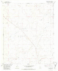 Bitter Creek New Mexico Historical topographic map, 1:24000 scale, 7.5 X 7.5 Minute, Year 1981