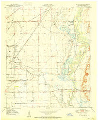 Bitter Lake New Mexico Historical topographic map, 1:24000 scale, 7.5 X 7.5 Minute, Year 1950
