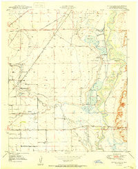 Bitter Lake New Mexico Historical topographic map, 1:24000 scale, 7.5 X 7.5 Minute, Year 1950