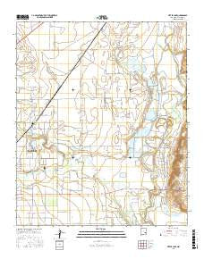Bitter Lake New Mexico Current topographic map, 1:24000 scale, 7.5 X 7.5 Minute, Year 2017