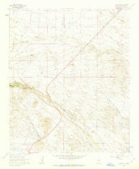 Black Hill New Mexico Historical topographic map, 1:24000 scale, 7.5 X 7.5 Minute, Year 1961