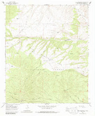 Black Mountain New Mexico Historical topographic map, 1:24000 scale, 7.5 X 7.5 Minute, Year 1967