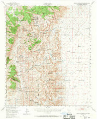 Black Top Mountain New Mexico Historical topographic map, 1:62500 scale, 15 X 15 Minute, Year 1948