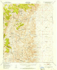 Black Top Mountain New Mexico Historical topographic map, 1:62500 scale, 15 X 15 Minute, Year 1948