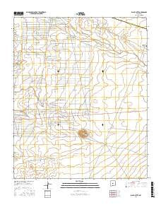 Black Butte New Mexico Current topographic map, 1:24000 scale, 7.5 X 7.5 Minute, Year 2017