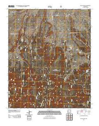 Black Peak New Mexico Historical topographic map, 1:24000 scale, 7.5 X 7.5 Minute, Year 2011