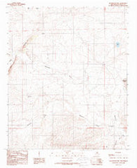 Blackwater New Mexico Historical topographic map, 1:24000 scale, 7.5 X 7.5 Minute, Year 1988