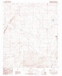 Blackwater New Mexico Historical topographic map, 1:24000 scale, 7.5 X 7.5 Minute, Year 1988