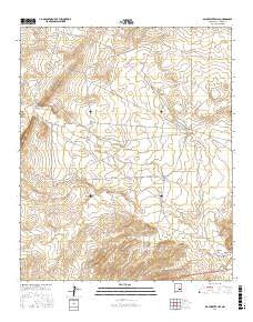 Blackwater Hill New Mexico Current topographic map, 1:24000 scale, 7.5 X 7.5 Minute, Year 2017