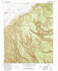 Bland New Mexico Historical topographic map, 1:24000 scale, 7.5 X 7.5 Minute, Year 1953