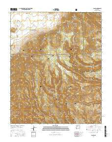 Bland New Mexico Current topographic map, 1:24000 scale, 7.5 X 7.5 Minute, Year 2017
