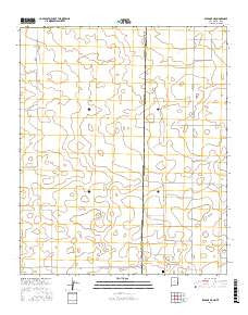 Bledsoe NE New Mexico Current topographic map, 1:24000 scale, 7.5 X 7.5 Minute, Year 2017