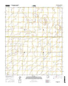 Bledsoe SW New Mexico Current topographic map, 1:24000 scale, 7.5 X 7.5 Minute, Year 2017
