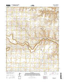 Blind Gap New Mexico Current topographic map, 1:24000 scale, 7.5 X 7.5 Minute, Year 2017
