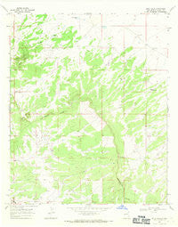 Blue Hills New Mexico Historical topographic map, 1:24000 scale, 7.5 X 7.5 Minute, Year 1967