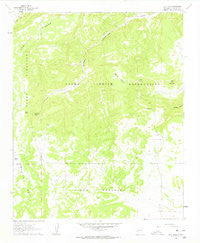 Blue Mesa New Mexico Historical topographic map, 1:24000 scale, 7.5 X 7.5 Minute, Year 1961