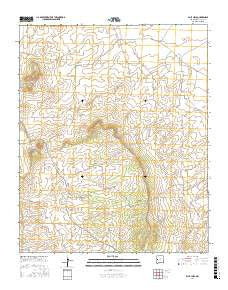 Blue Hills New Mexico Current topographic map, 1:24000 scale, 7.5 X 7.5 Minute, Year 2017