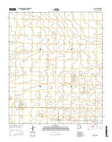 Bluit New Mexico Current topographic map, 1:24000 scale, 7.5 X 7.5 Minute, Year 2017